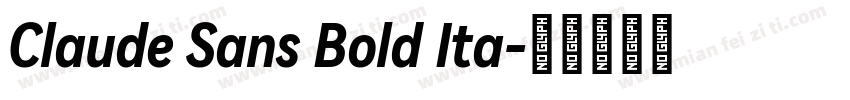 Claude Sans Bold Ita字体转换